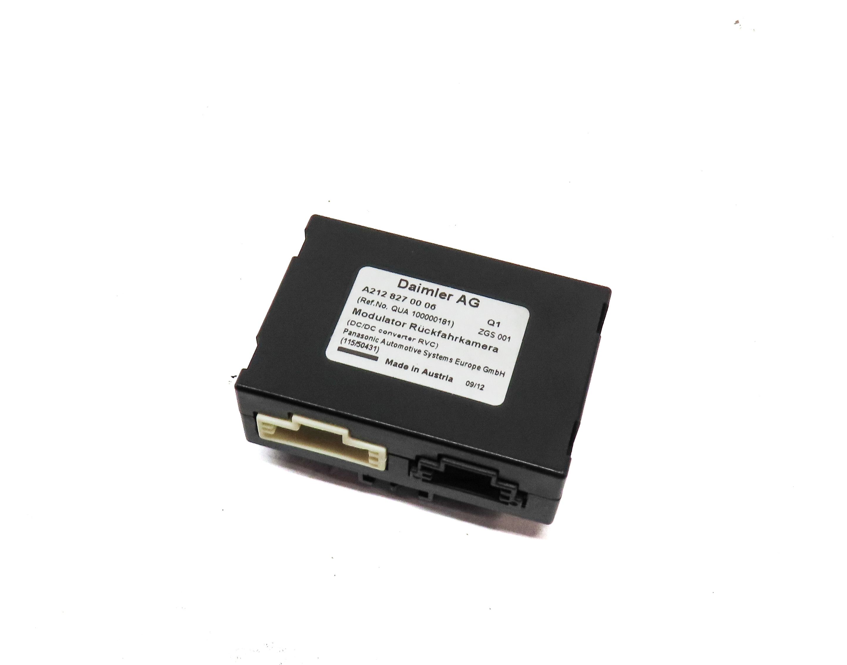 2012 MERCEDES E350 SEDAN (W212) REARVIEW CAMERA CONTROL MODULE — exact item pictured